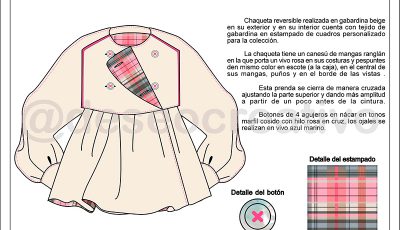 Ficha técnica de diseño de chaqueta